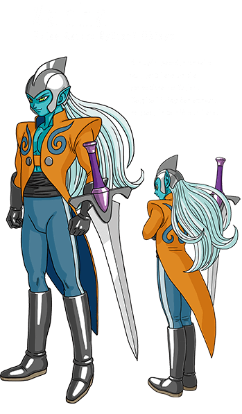 Zahha            Voice Actor: Ryōtarō Okiayu            A magic swordsman who            was sent here by the            space-time confusion.            Despite his icy demeanour,            he steps in to aid our hero.